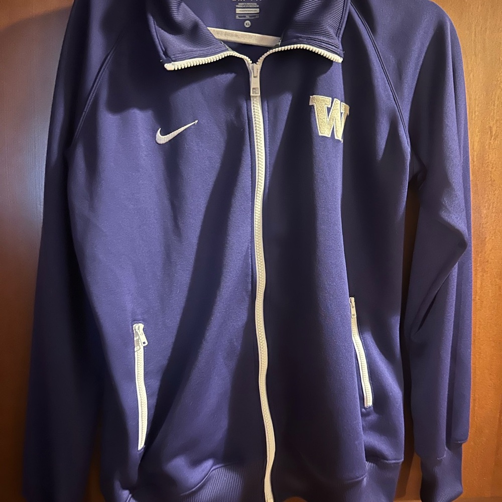 Nike UW Purple Full-Zip sweatshirt with White Accents